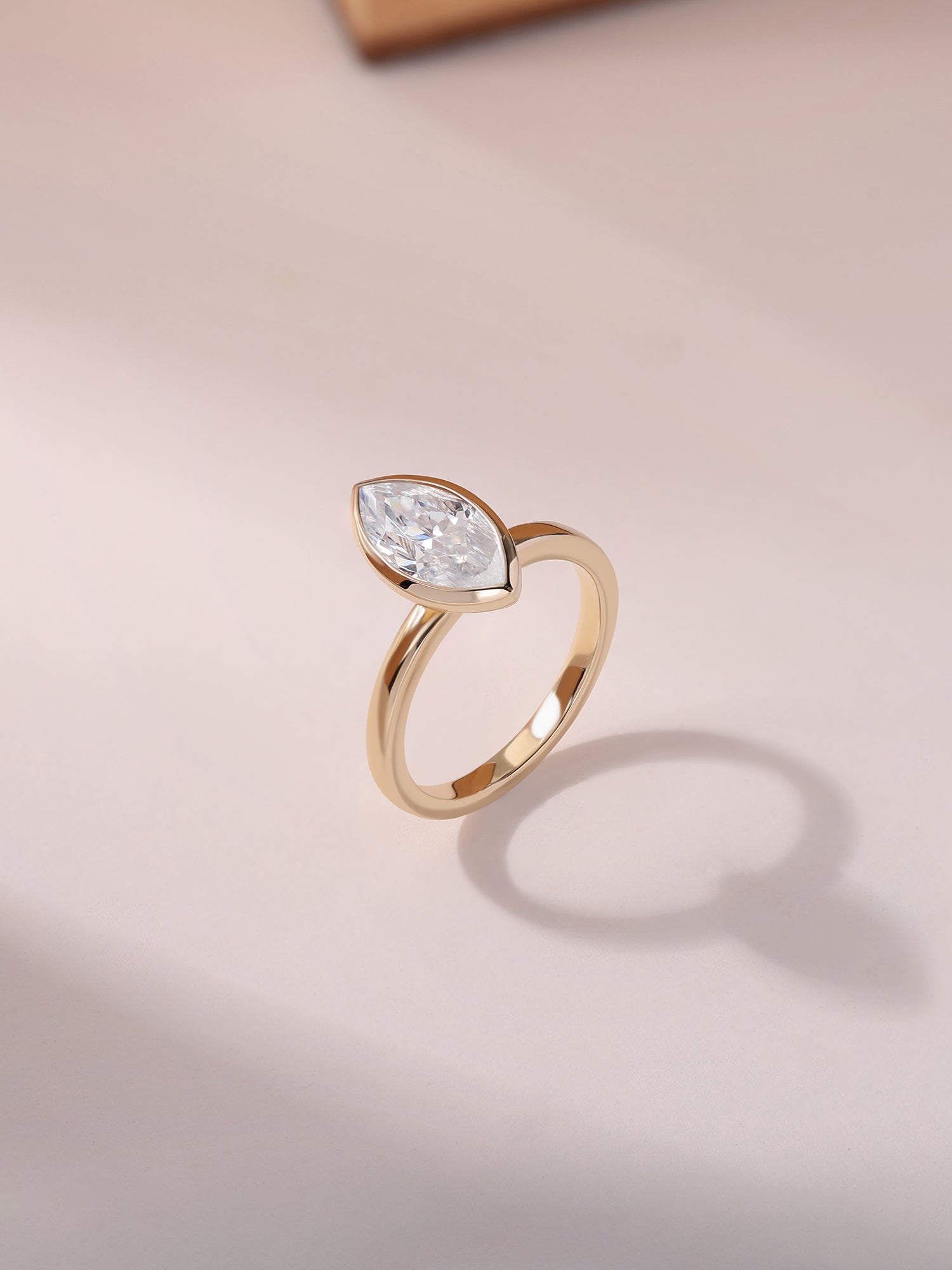 Ethereal Pear Lab Diamond Gold Ring