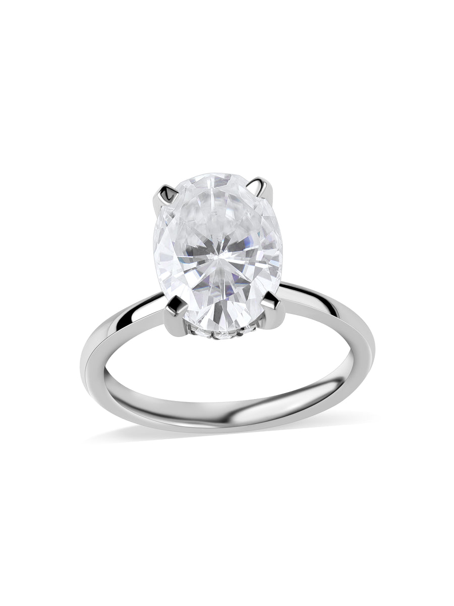 Elysian Oval Lab Grown Diamond Solitaire Ring
