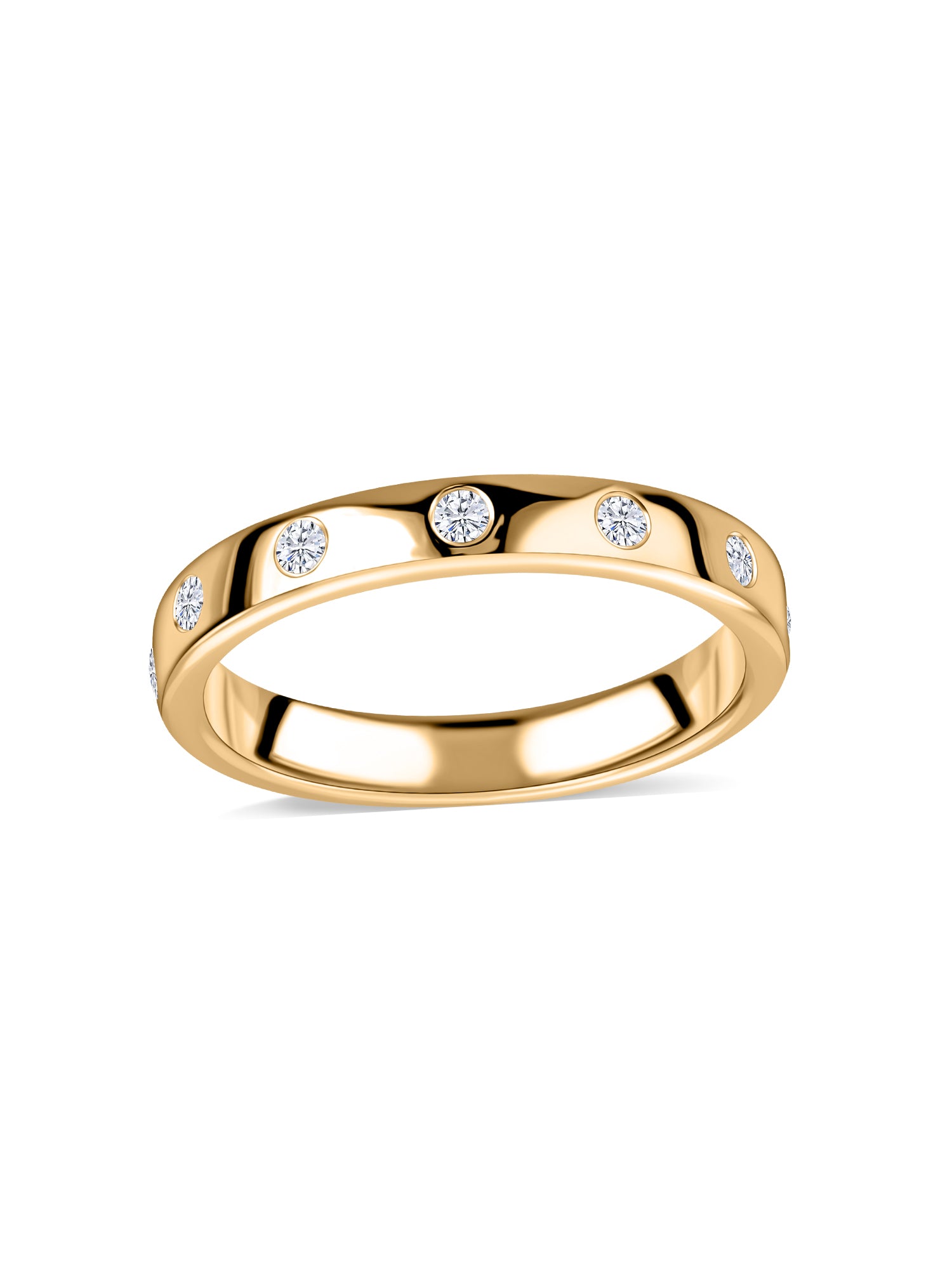 Orbit Lab Grown Diamond Accent Band Ring