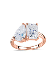 Lab Diamond Toi Et Moi Engagement Ring