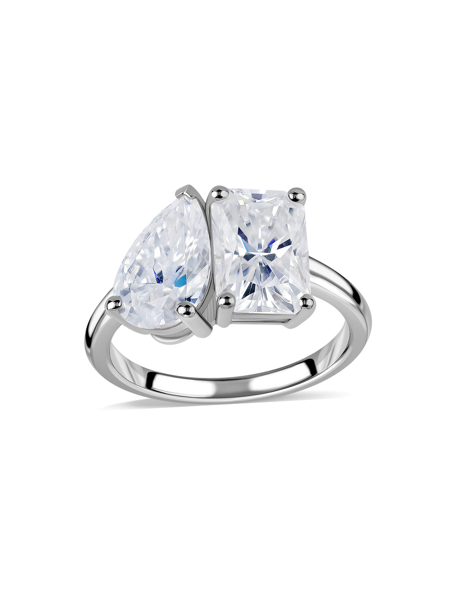 Lab Diamond Toi Et Moi Engagement Ring