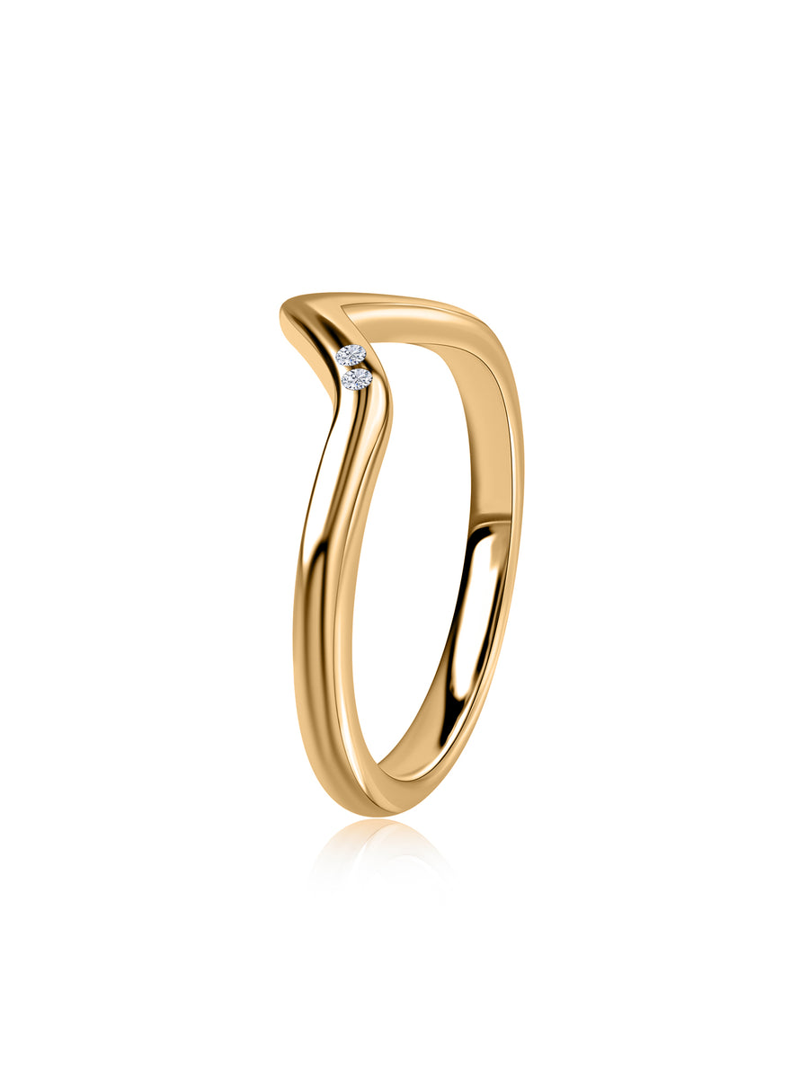 Dainty Gold Promise Ring