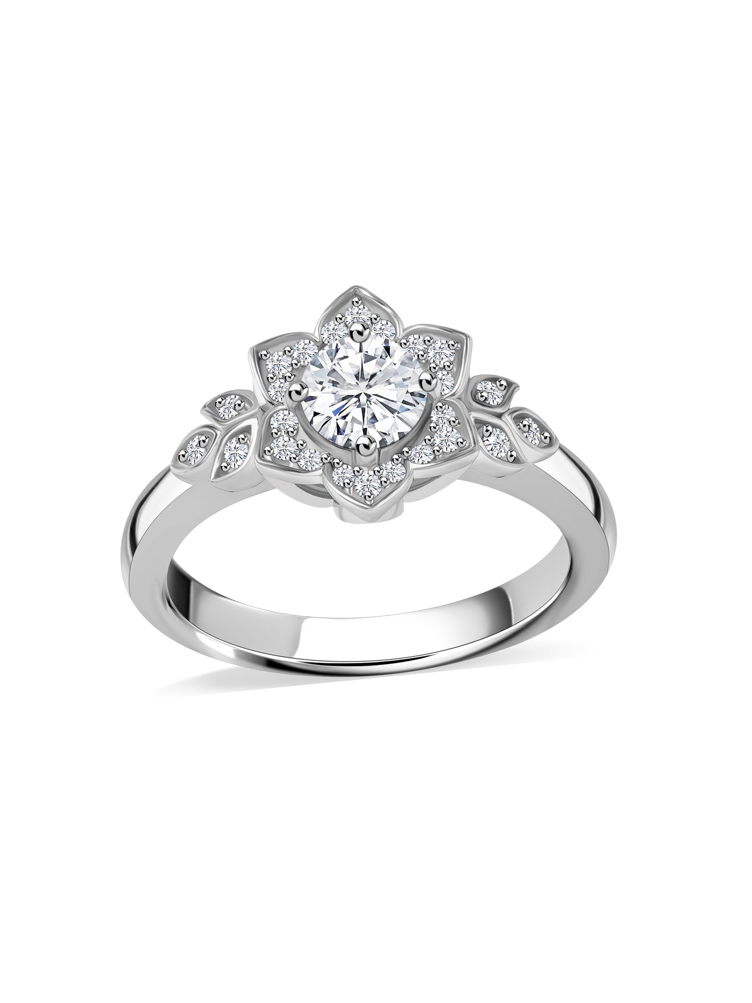 Fleur Lab Diamond Cluster Ring