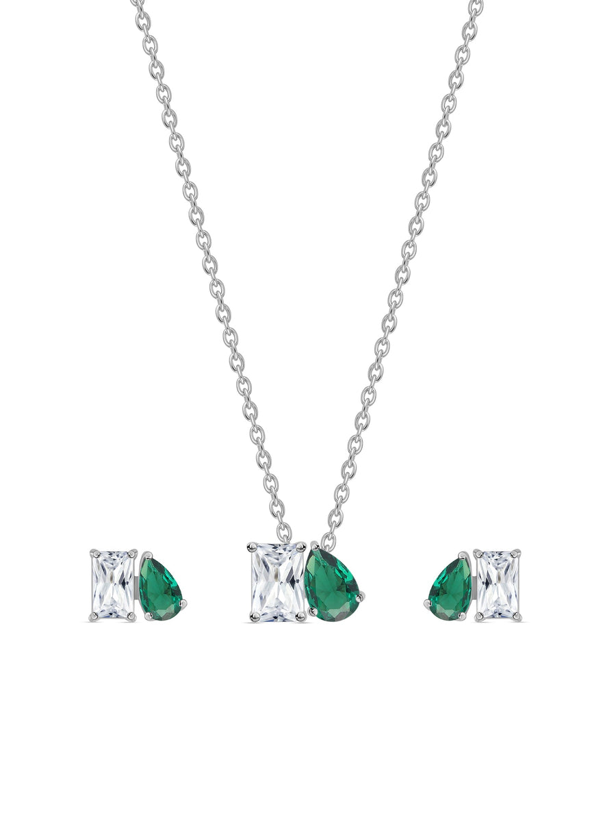 Togetherness Toi Et Moi Emerald Set