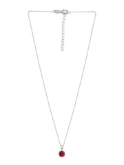Daily Wear 2 Carat Ruby Solitaire Pendant