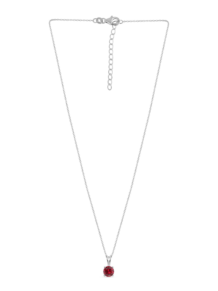 Daily Wear 2 Carat Ruby Solitaire Pendant