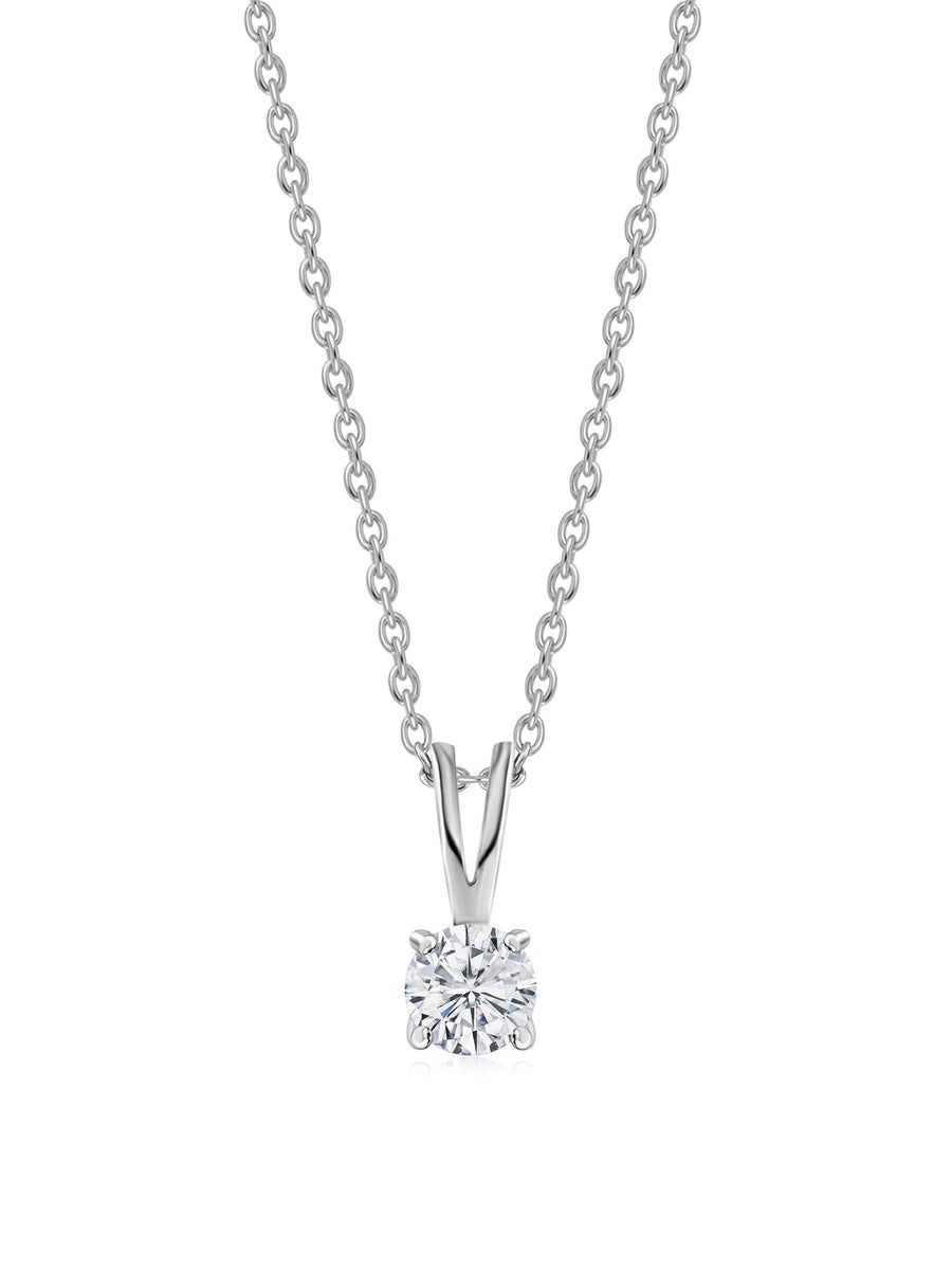 0.50 Carat Solitaire Pendant For Women