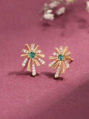 Flower Emerald Earring For Women
