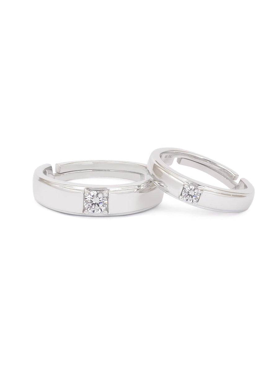ADJUSTABLE PURE 925 SILVER COUPLE RINGS-2