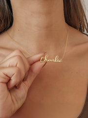 Yellow Gold Name Necklace