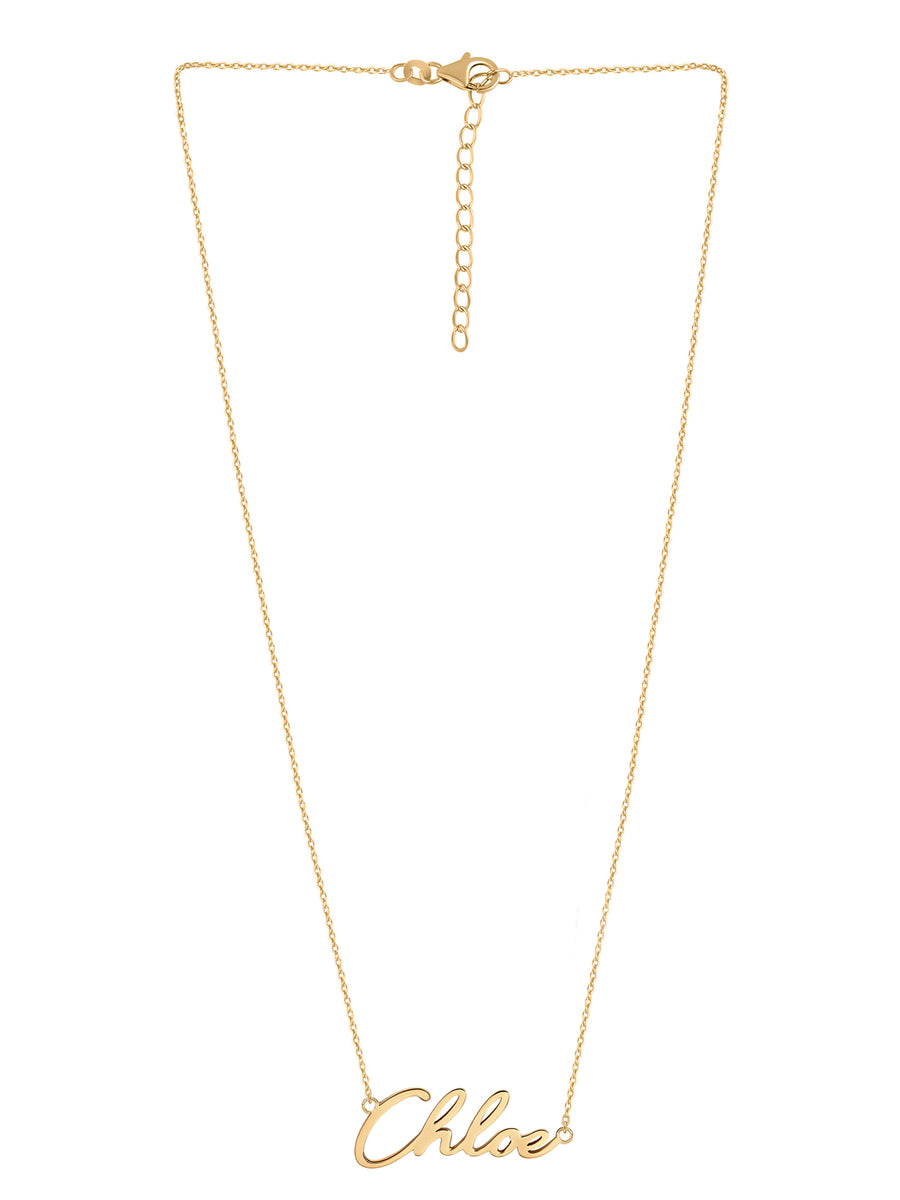 Personalised Name Pendant With Chain