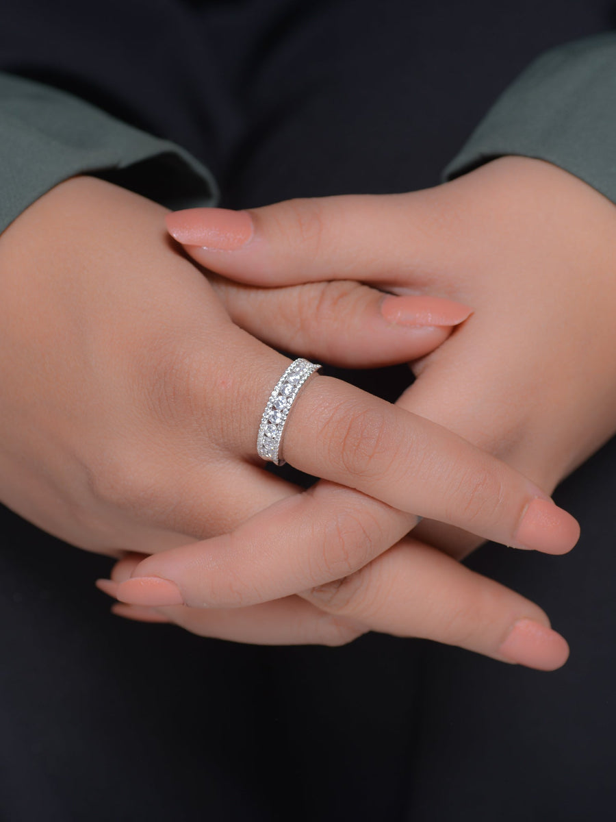 Celia Eternity American Diamond Band Ring-4
