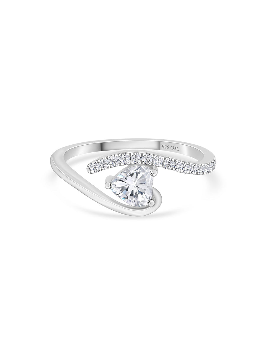 Heart Silver Ring For Women
