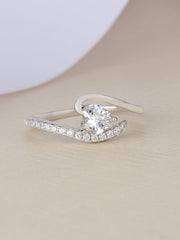 HEART DIL SILVER RING FOR WOMEN-10
