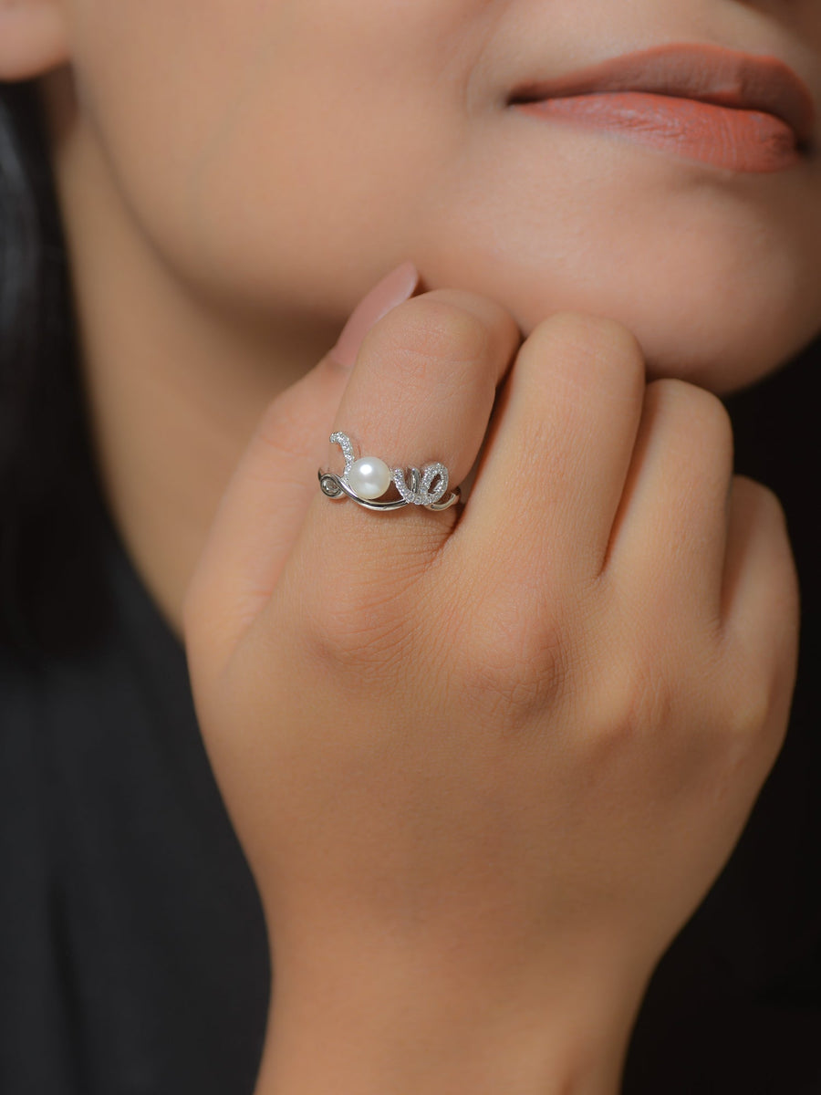 PEARL LOVE 925 STERLING SILVER RING-2