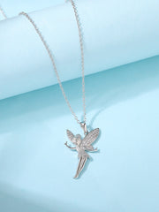 American Diamond Angel Pendant In 925 Silver