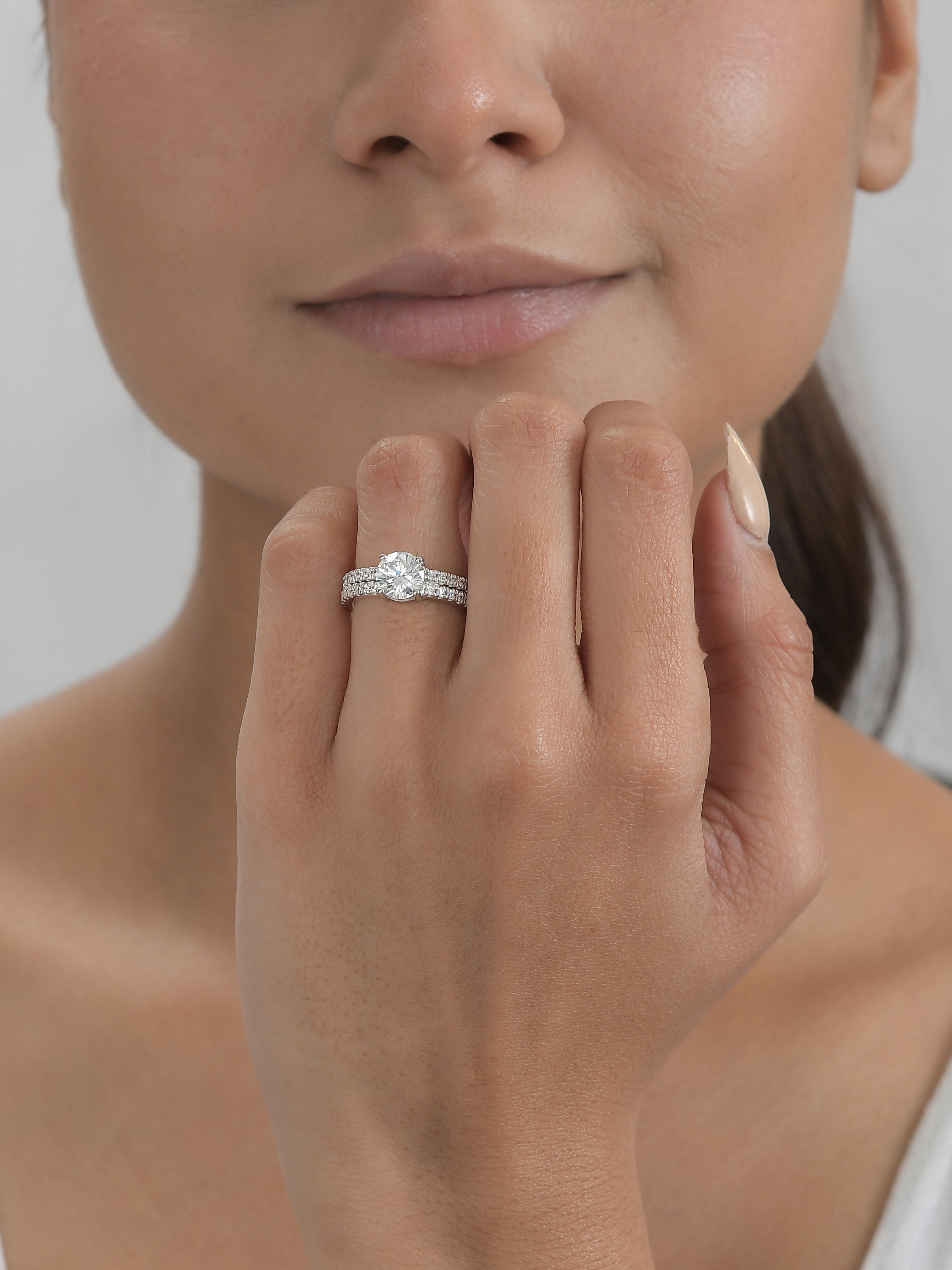 1.5 Carat American Diamond Engagement Solitaire Ring-1