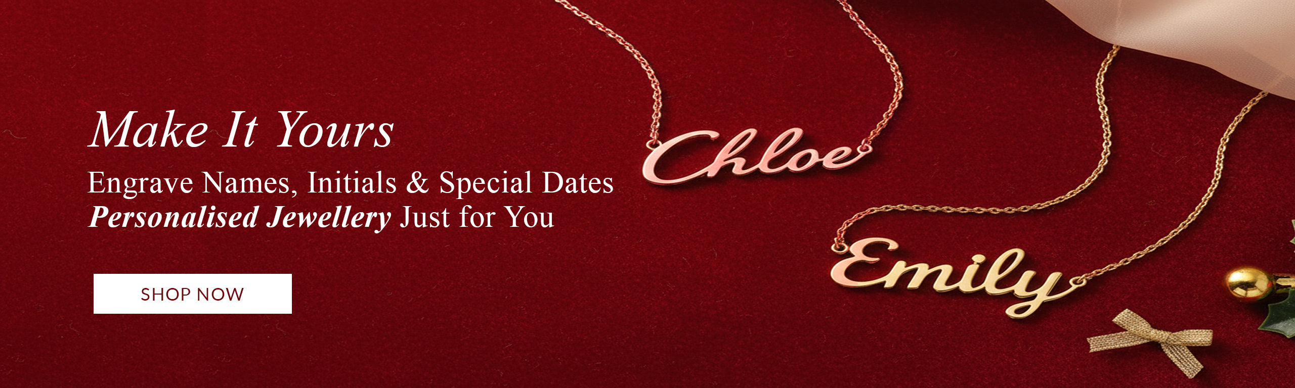 Buy Personalised Jewellery Online