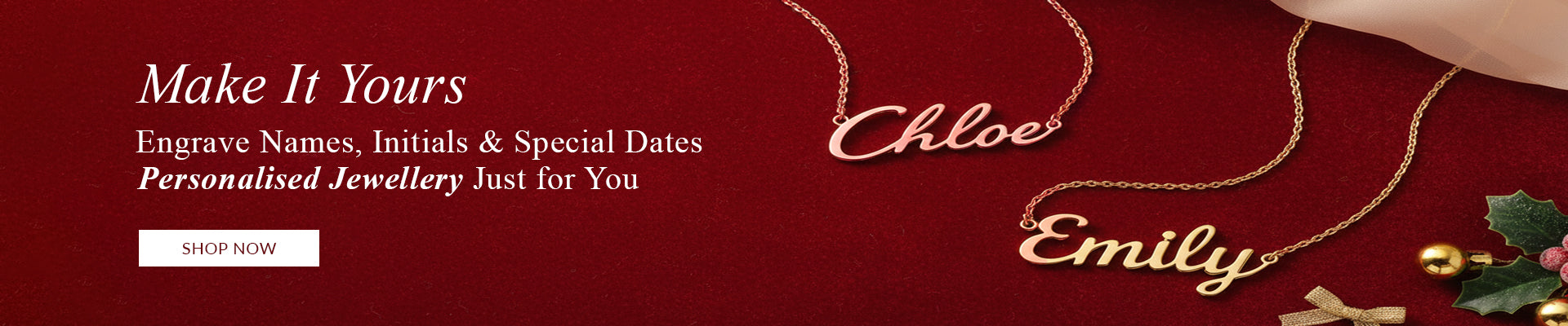 Buy Personalised Jewellery Online