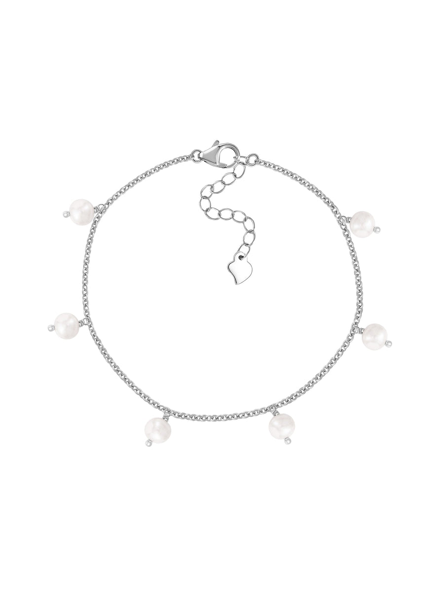 Pure Pearl Moti Bracelet In Pure Silver-3