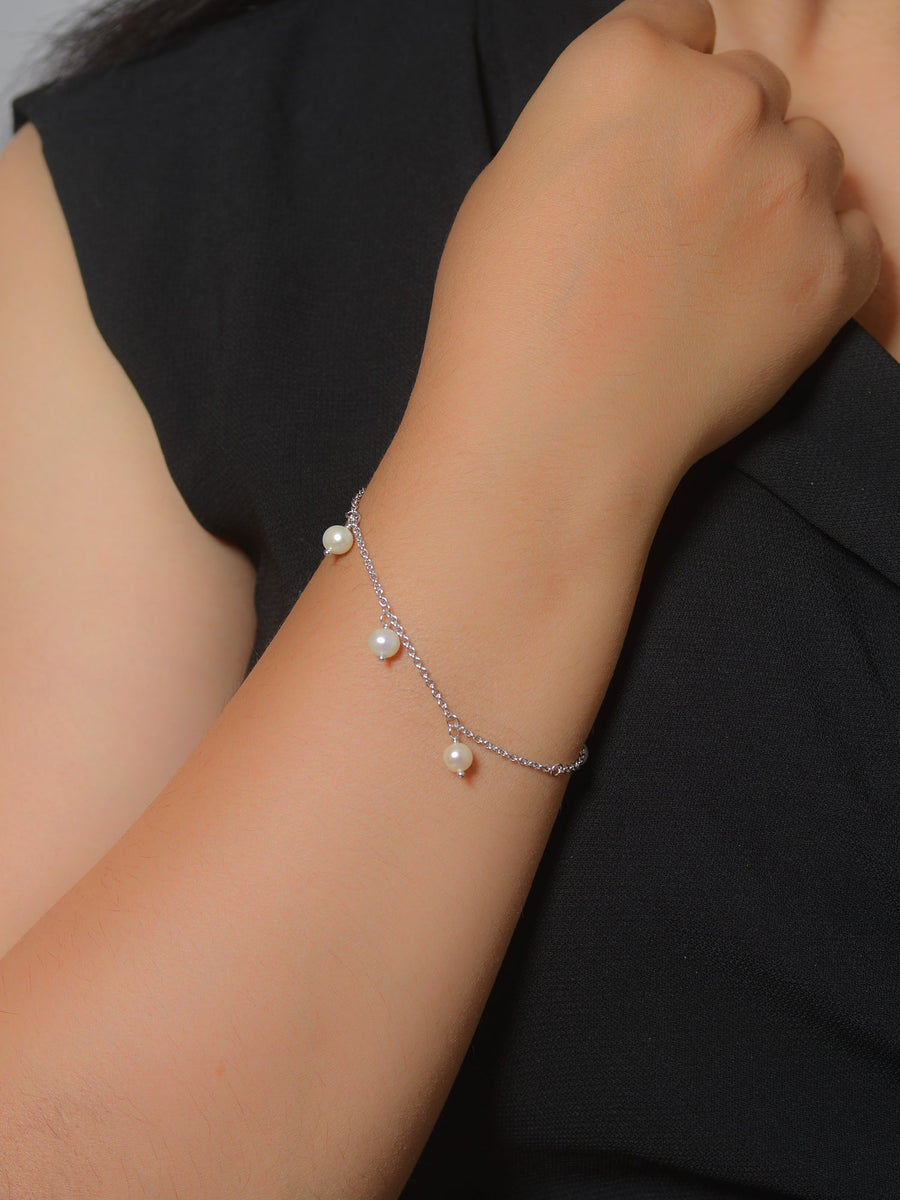 PURE PEARL MOTI BRACELET IN PURE SILVER-2