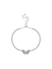 Butterfly Design Silver Bracelet-3