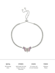 Butterfly Design Silver Bracelet-6