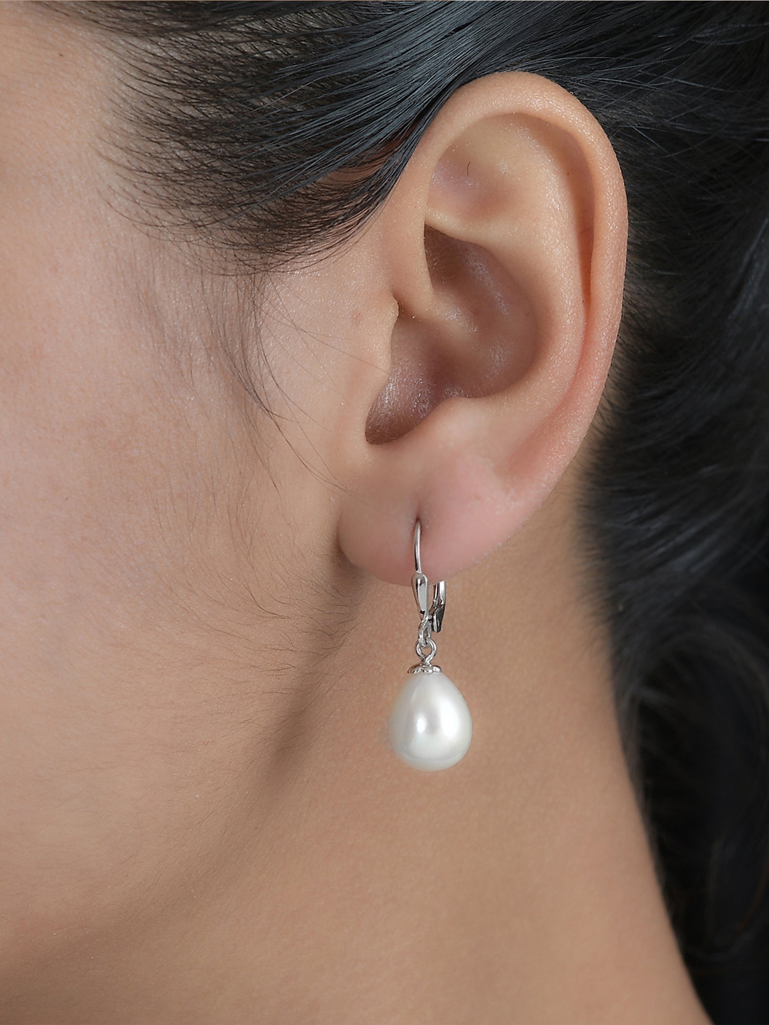 Ornate Jewels 10mm Real Pearl Drop Earrings