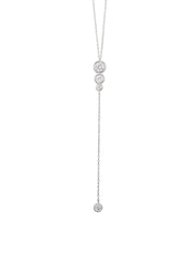 AAA AMERICAN DIAMOND Y SHAPE NECKLACE IN 925 SILVER-1
