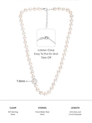 Freshwater Pearl Necklace For Women 7-8mm-6