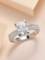1.5 Carat Octagon Solitaire American Diamond Ring