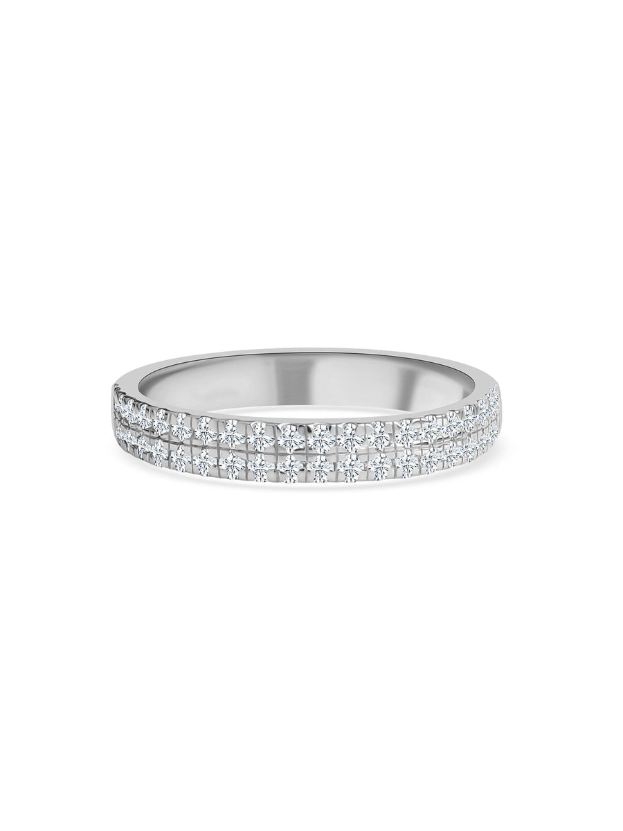 Lab Diamond Enchanted Band Ring For Women