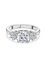 Meghan Markle Design Cubic Zirconia Silver American Diamond Rings | Promise Rings for Women