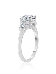 Ornate 2 Carat Solitaire Ring For Women