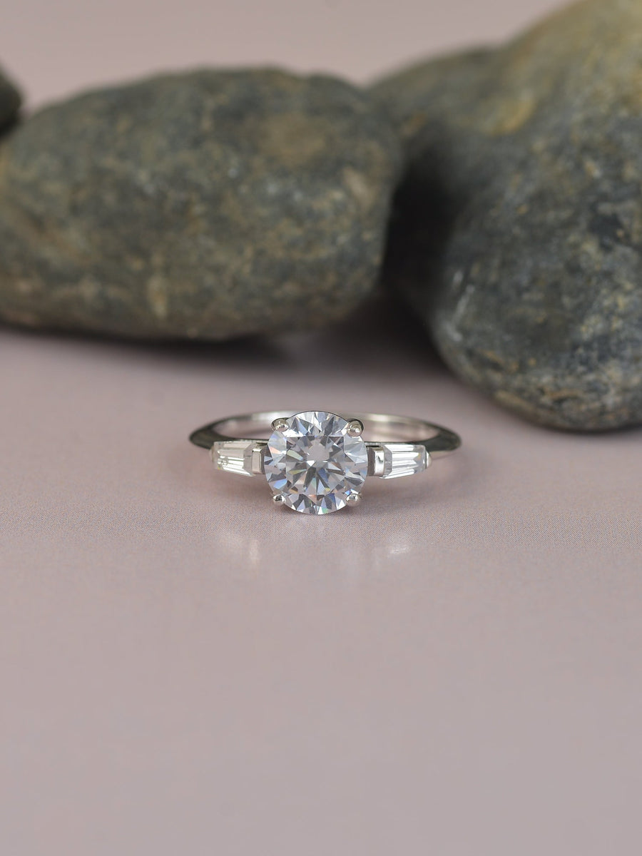 ORNATE 2 CARAT SOLITAIRE RING FOR WOMEN-1