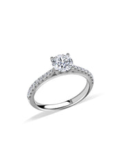 Pure Radiance Oval Solitaire Ring