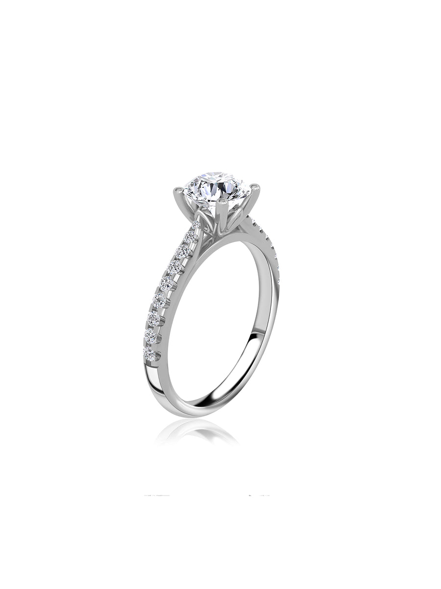 Pure Radiance Oval Solitaire Ring