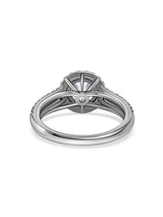 Radiant Halo Glow Lab Grown Diamond Gold Ring