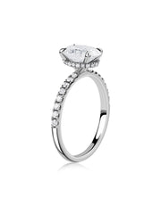 Ornate 1 Carat Oval Solitaire Ring