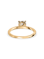 Ornate 1 Carat Lab Grown Diamond Wedding Solitaire Ring