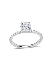 Ornate 1 Carat Lab Grown Diamond Wedding Solitaire Ring