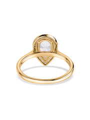 1 Carat Pear Lab Grown Diamond Halo Ring