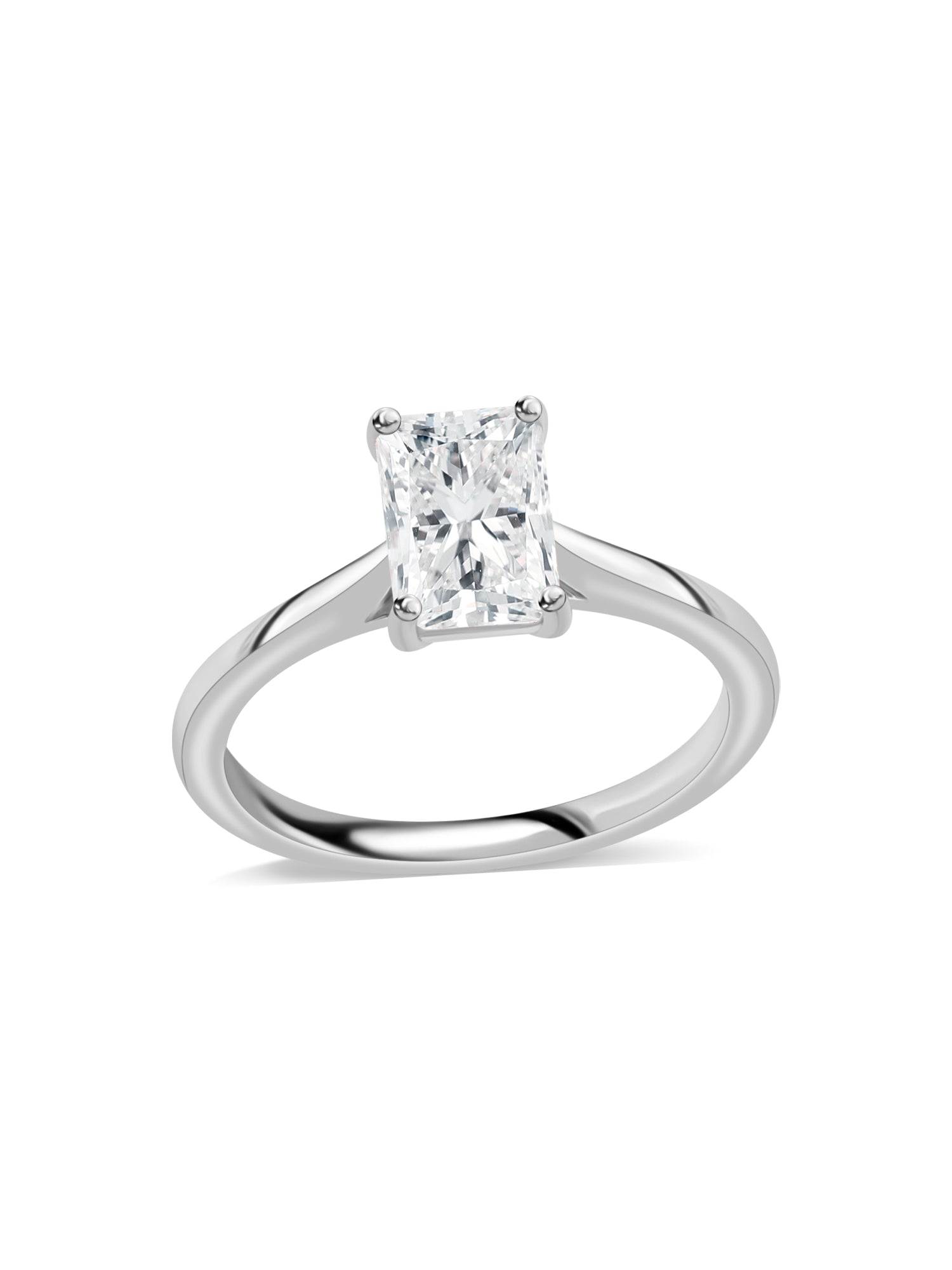 Lab Grown 1 Carat Engagement Diamond Ring