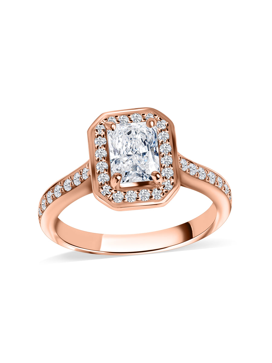 Radiant Spark Lab-Grown Diamond Halo Ring