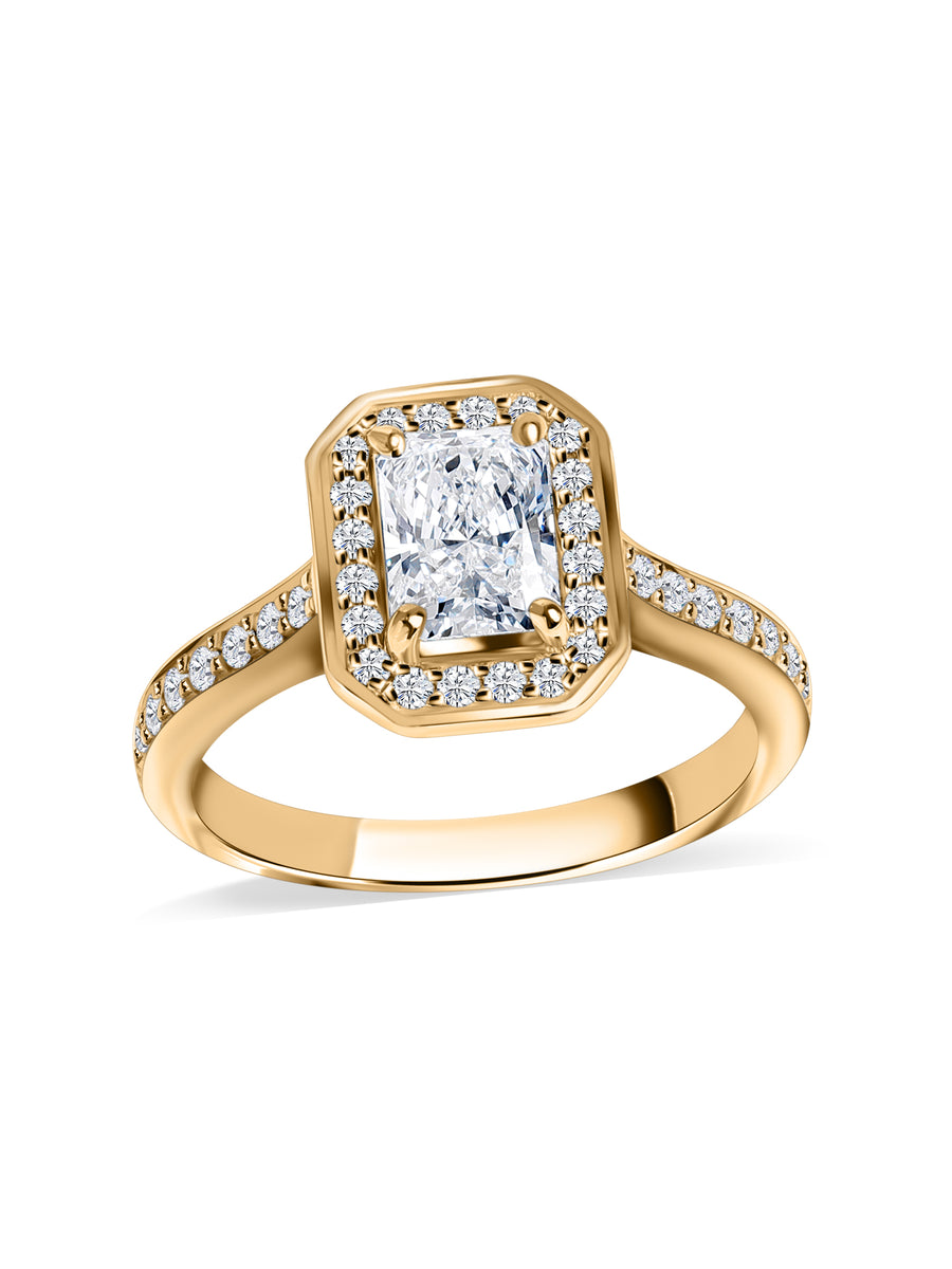 Radiant Spark Lab-Grown Diamond Halo Ring