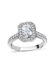 Radiant Spark Lab-Grown Diamond Halo Ring