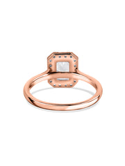 1 Carat Radiant Halo Diamond Ring