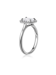 1 Carat Radiant Halo Diamond Ring