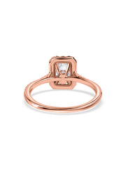 1 Carat Lab Grown Diamond Engagement Halo Ring