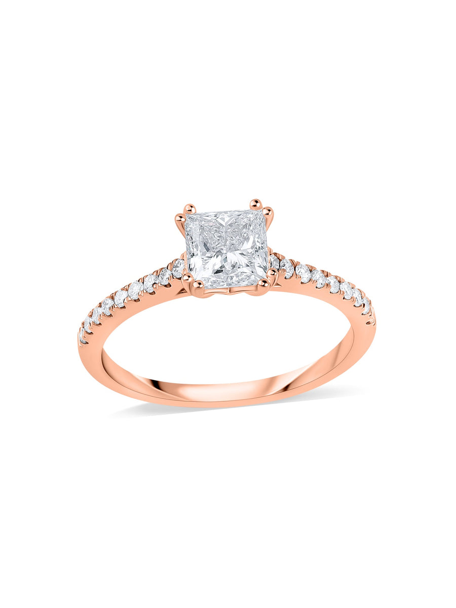Princess 1 Carat Lab Grown Diamond Ring